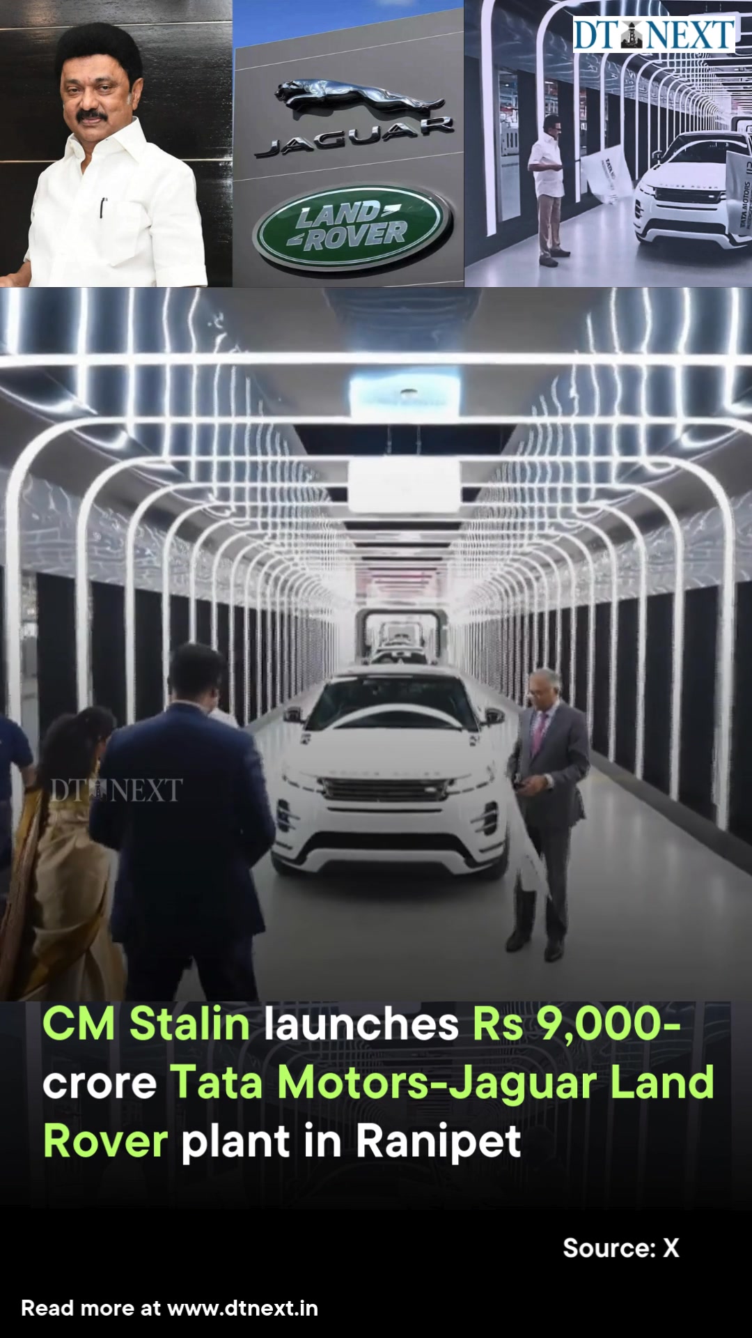 Chief Minister MK Stalin on Monday (Feb 09) inaugurated the Tata Motors ...