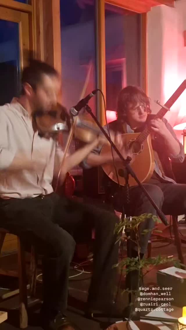 The closing tune from myself and Ruairí's house concert at Quartz