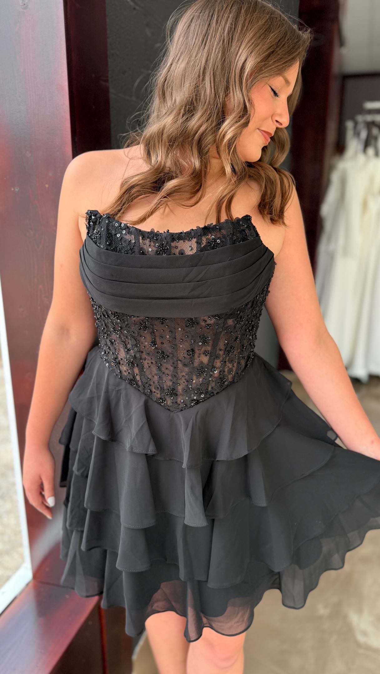 If your Hoco theme is Hollywood Red Carpet… what are you wearing? 🎬✨ Think red carpet glam, statement gowns, and main-character energy. ⭐️👗 Which look would you wear? 👀 #homecoming2026 #hoco #hoco2026 #