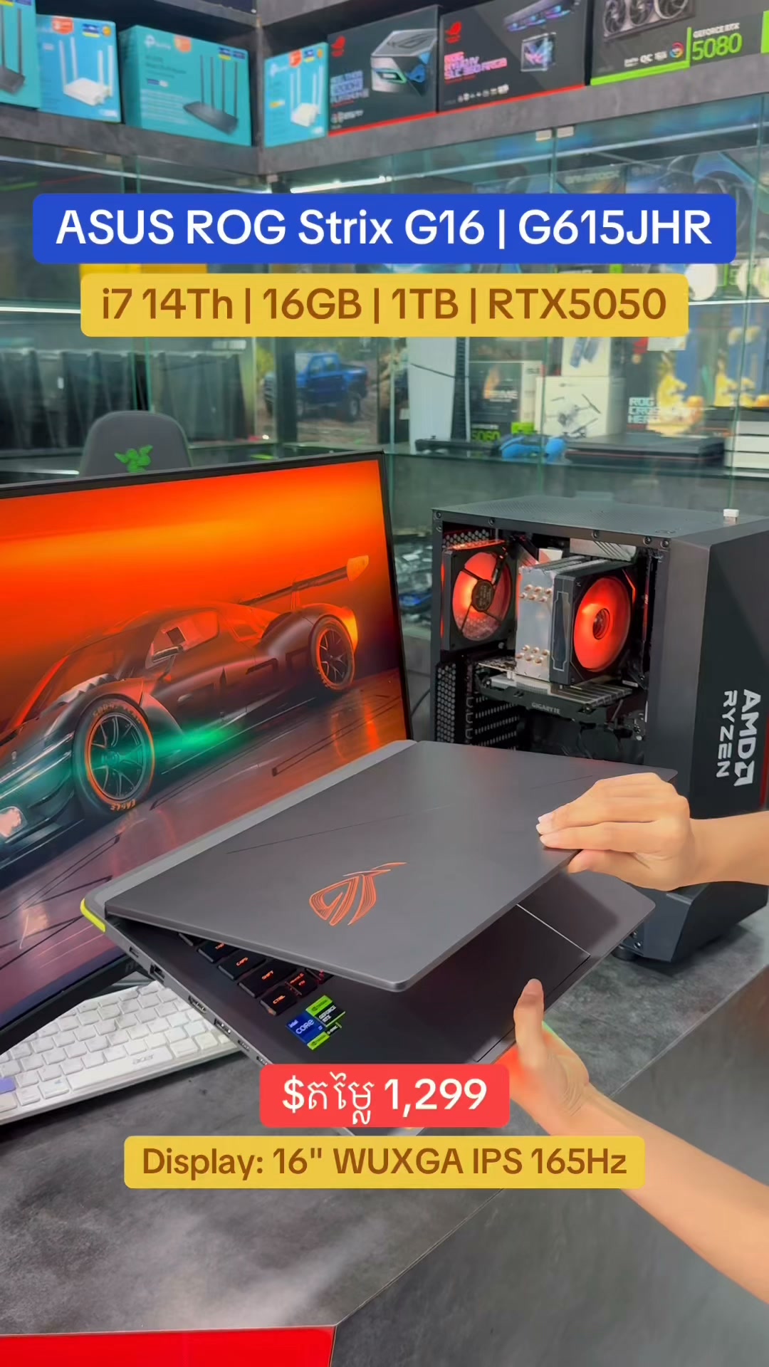 Need RGB? We Got you covered! The ROG Strix SCAR 18 takes it to