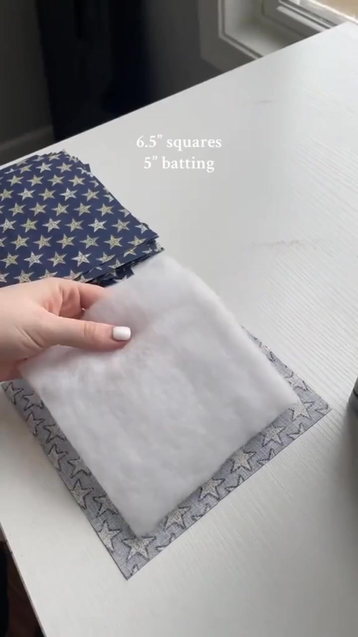 Kicking off an American Flag rag quilt inspired by Meganpeterrrss's ...