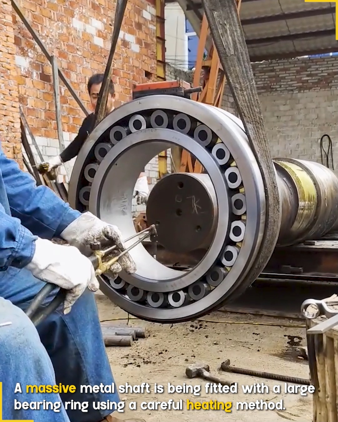 Heating Method for Bearing Installation. #MetalWork # ...