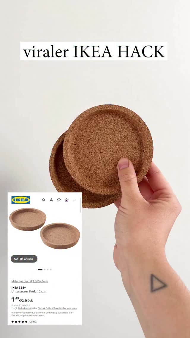 Anzeige Kommentiert mit „Material“ und ich sende dir die Links zu den Produkten zu!, Habt ihr schon den viralen IKEA Hack für die Untersetzer ausprobiert? Ihr braucht nur die Untersetzer, Gießpulver,