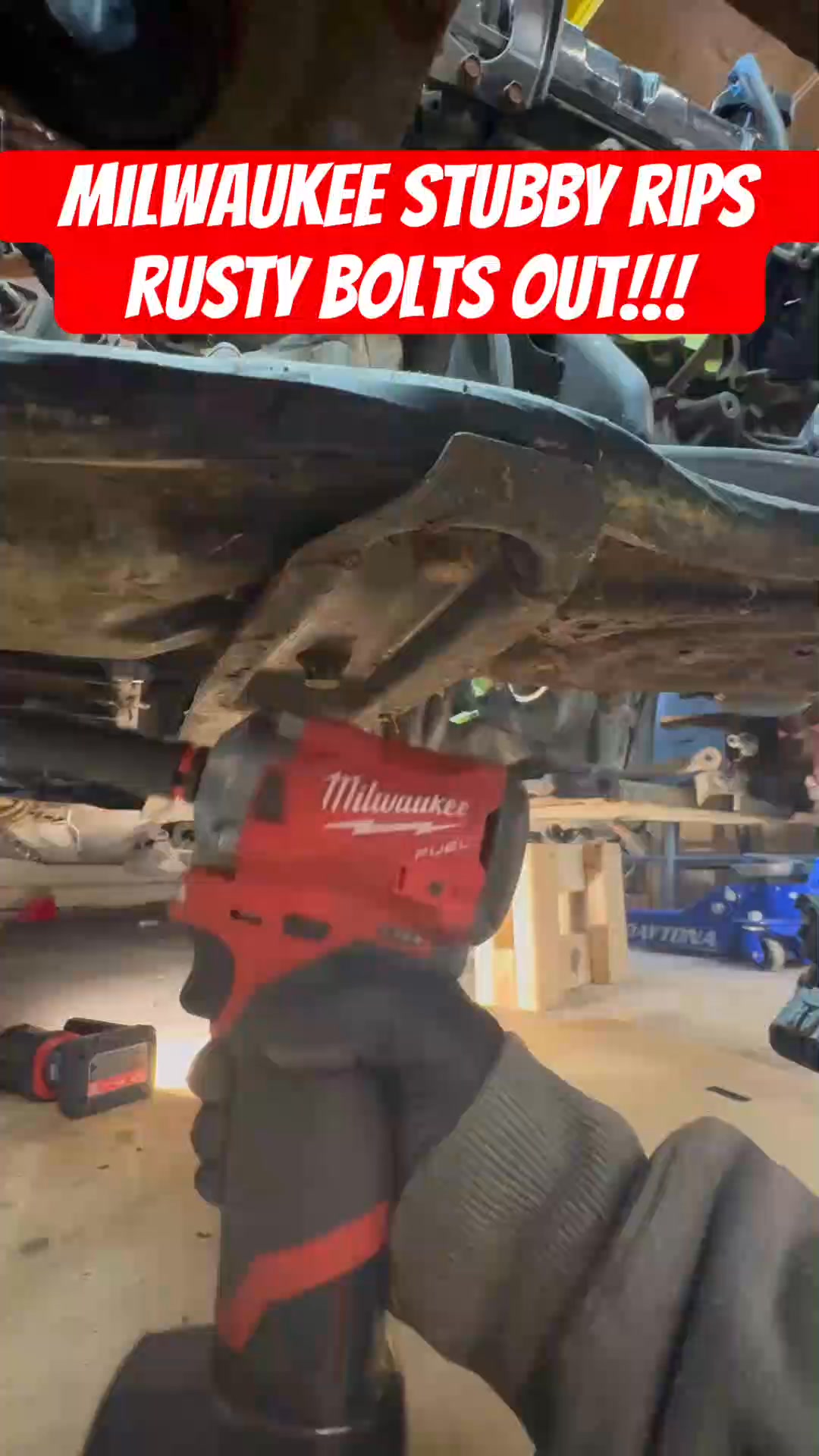 Milwaukee STUBBY Rips Rusty Subframe Bolts Out Easily #foryou | AMarcus ...