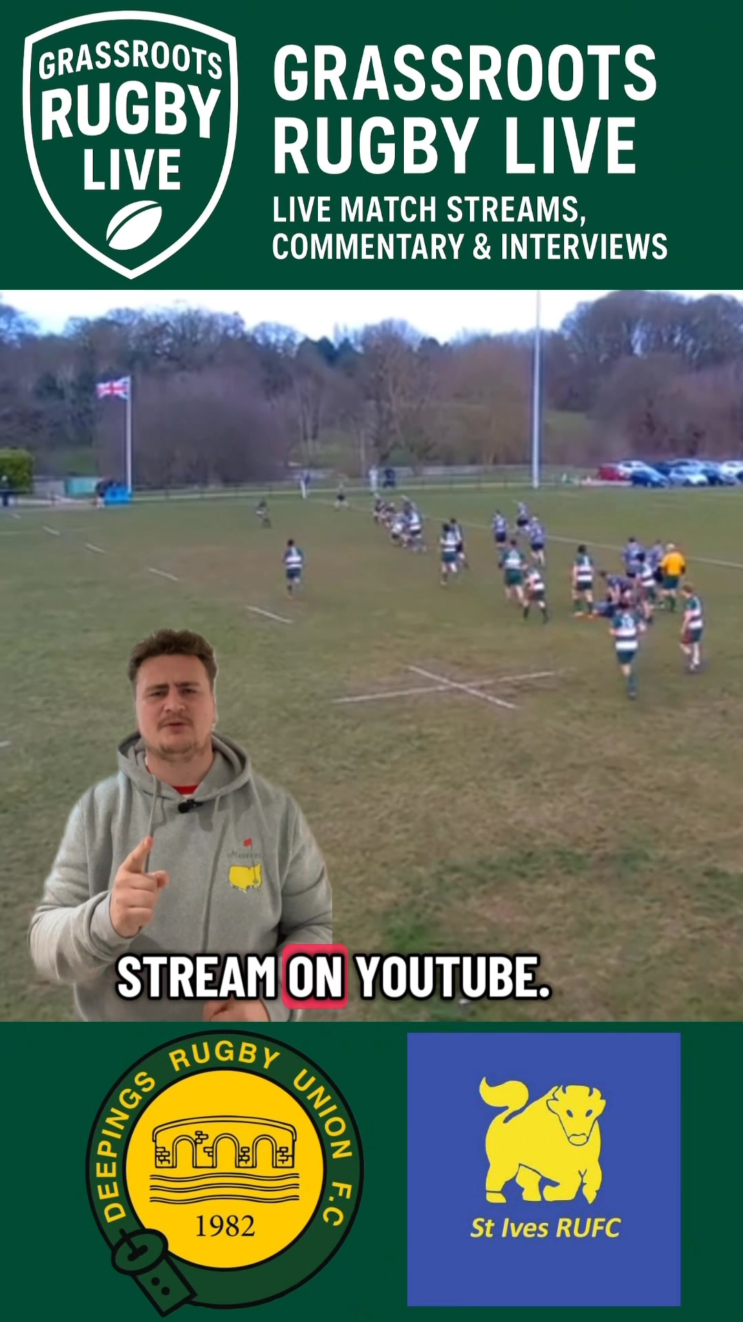 🏉 Tomorrow we go LIVE for the first time! Grassroots Rugby Live kicks ...