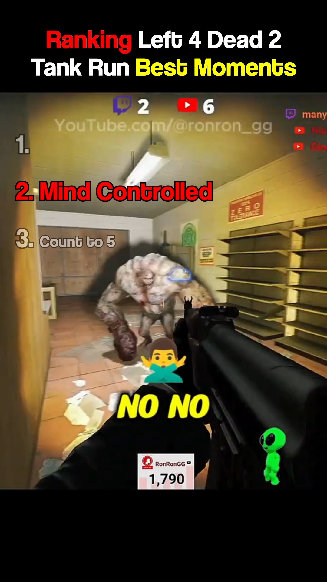 Ranking Left 4 Dead 2 Tank Run Best Moments 🤣💀 #gaming #videogames # ...