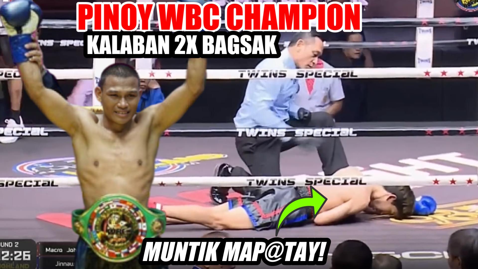 Pinoy nag WBA Champion! kalaban 2x bagsak muntik map@tay! | LUCKY PUNCH ...