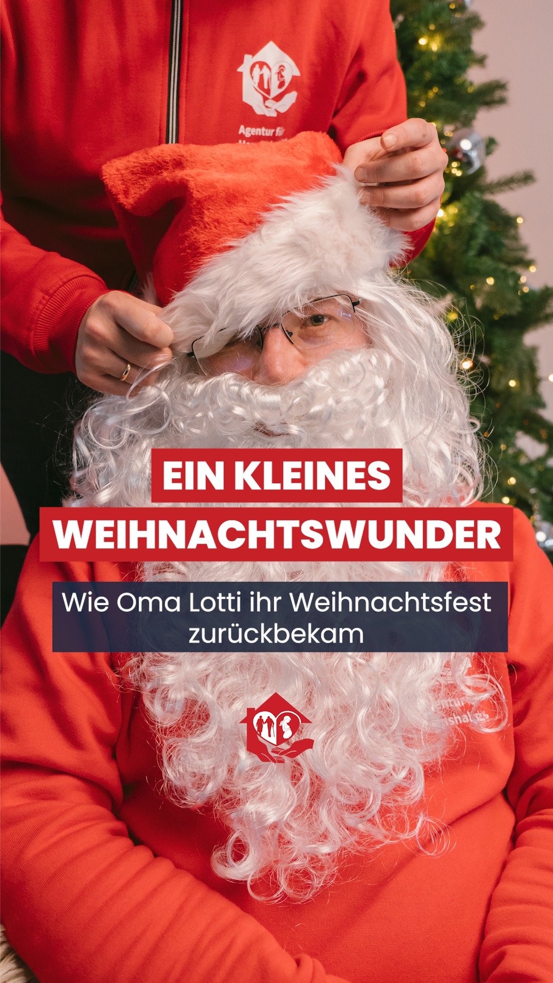Manchmal beginnt eine Weihnachtsgeschichte ganz leise. Mit jemandem ...