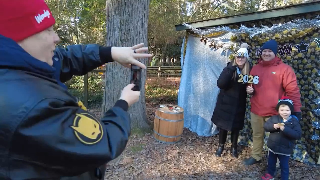 New Year's Eve celebrations began early in Salisbury as the zoo