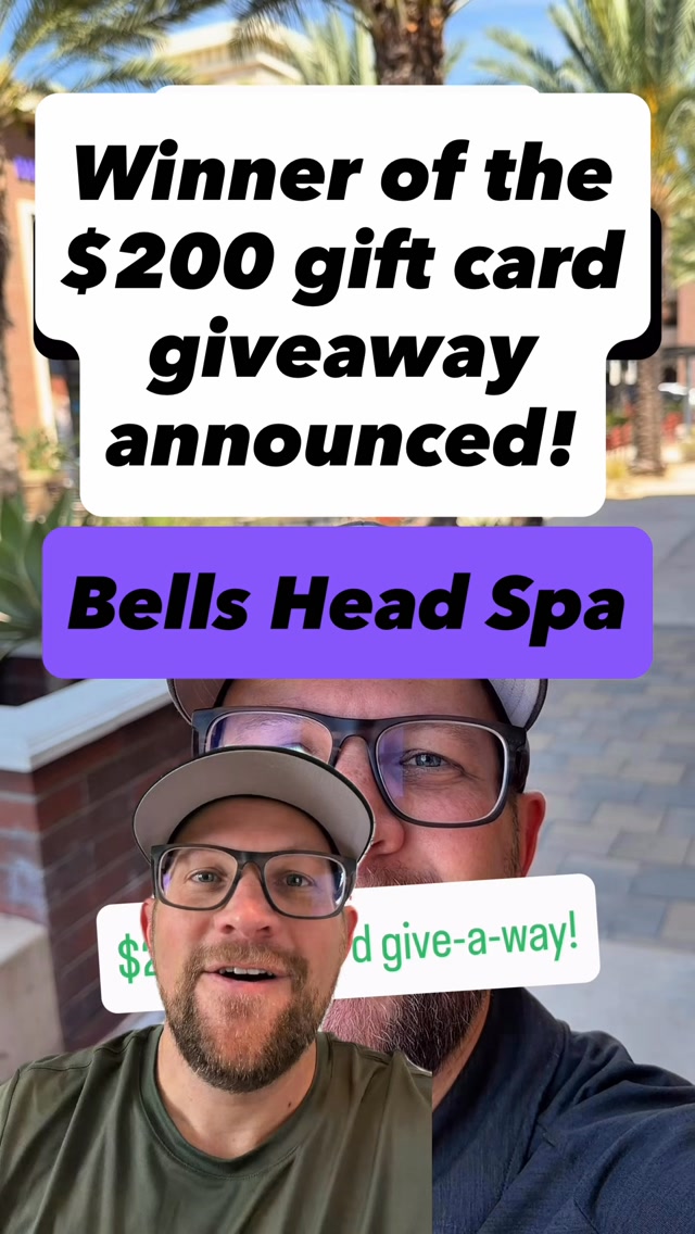 Winner announced! Congrats to the winner of the $200 Bells Head
