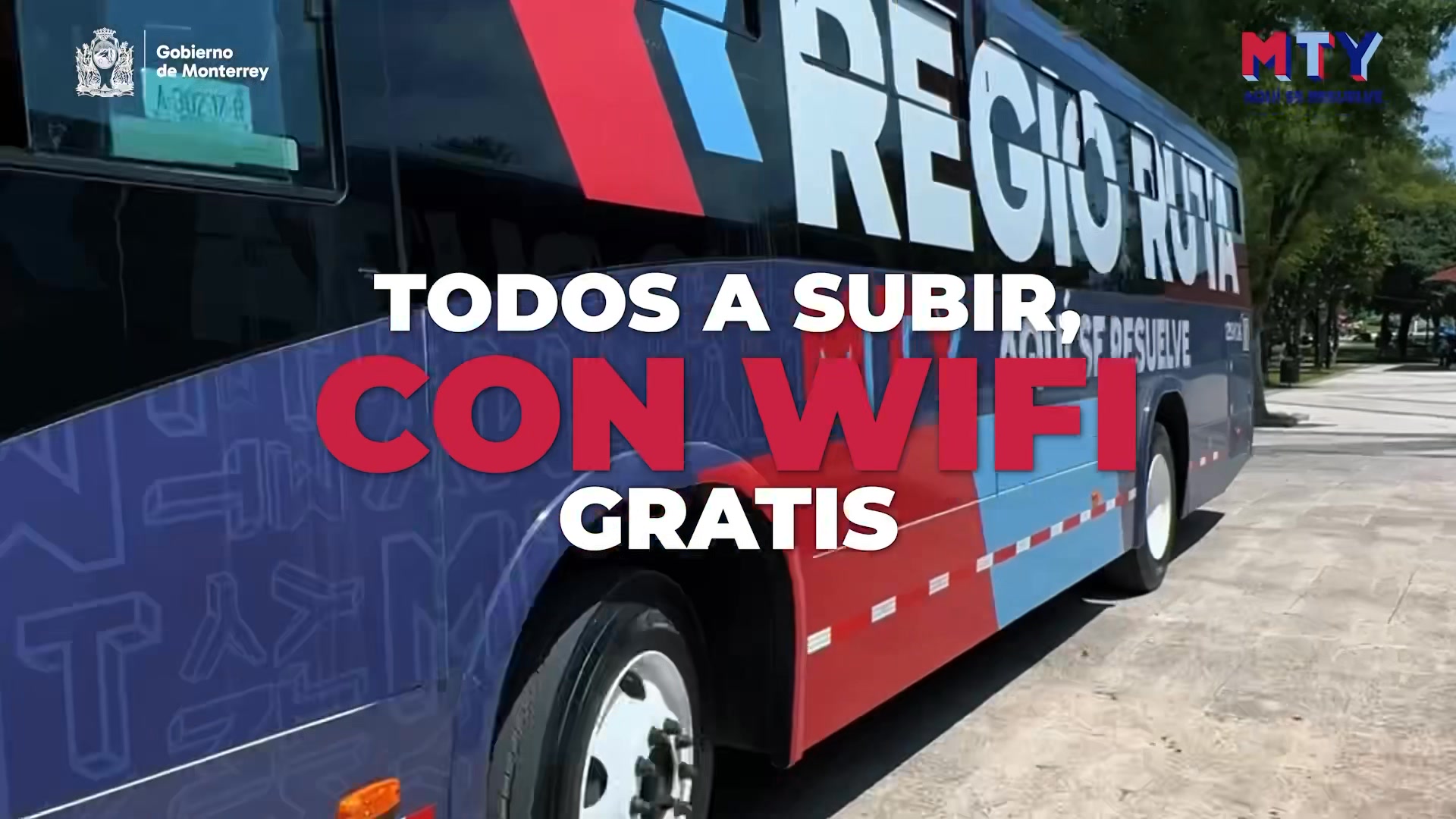 🎶 “Regio Ruta, gratis te lleva. Ya no llegues tarde a donde vas. Por ...