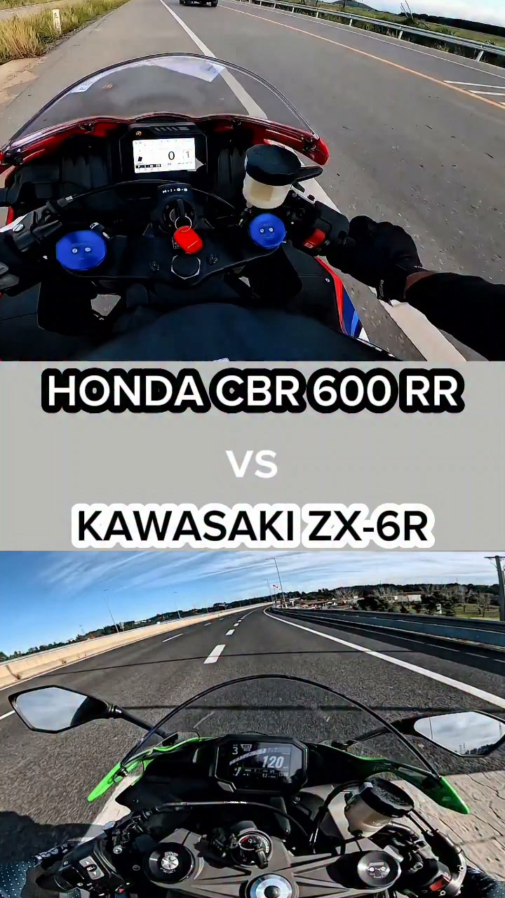 HONDA CBR600RR 🆚 KAWASAKI NINJA ZX6R | WHO WILL WIN? #honda
