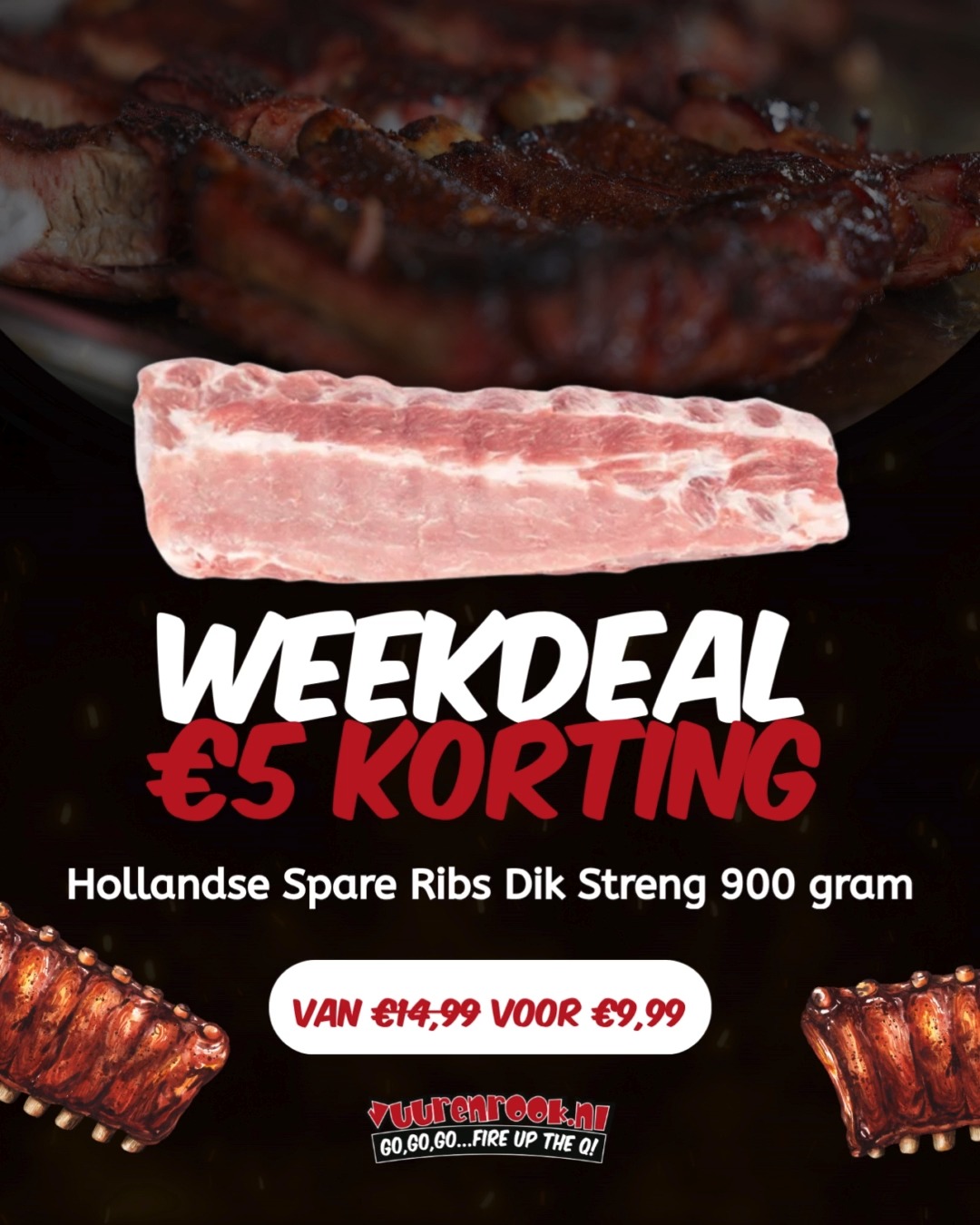 🔥 Laat die kolen gloeien, het is rib time! Deze week Hollandse Spare ...