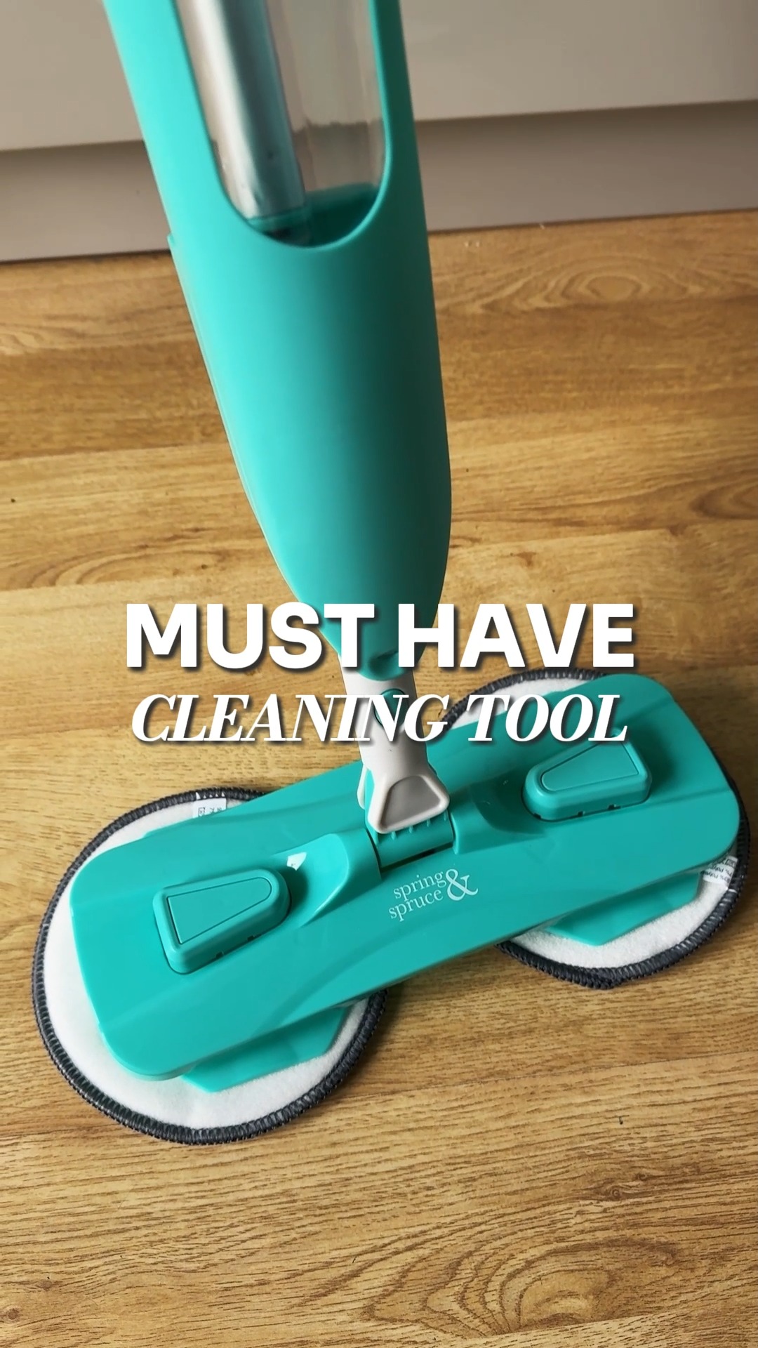 Meet the Spray N Spin Mop — where twin rotating mop heads do the hard ...