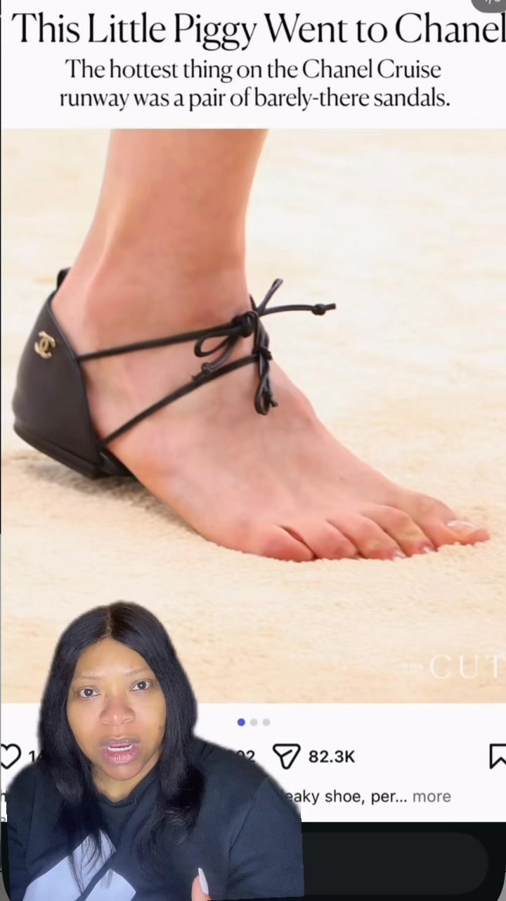 Chanel's new barely-there sandal is raising eyebrows in the world