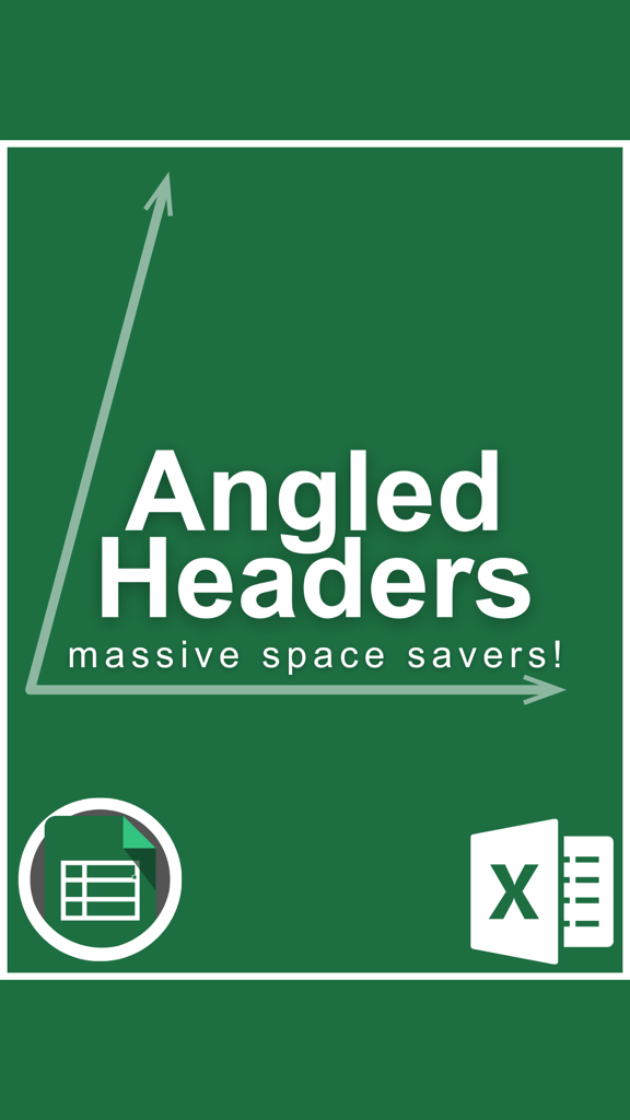 Angled headers in Excel! #tutorial | CheatSheets | Facebook