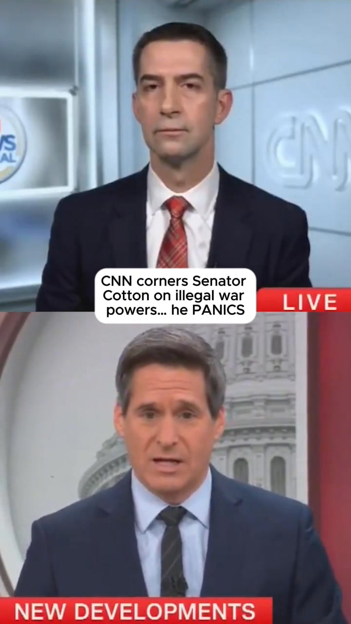 CNN asks Tom Cotton a simple question: | VoteBlue | Facebook
