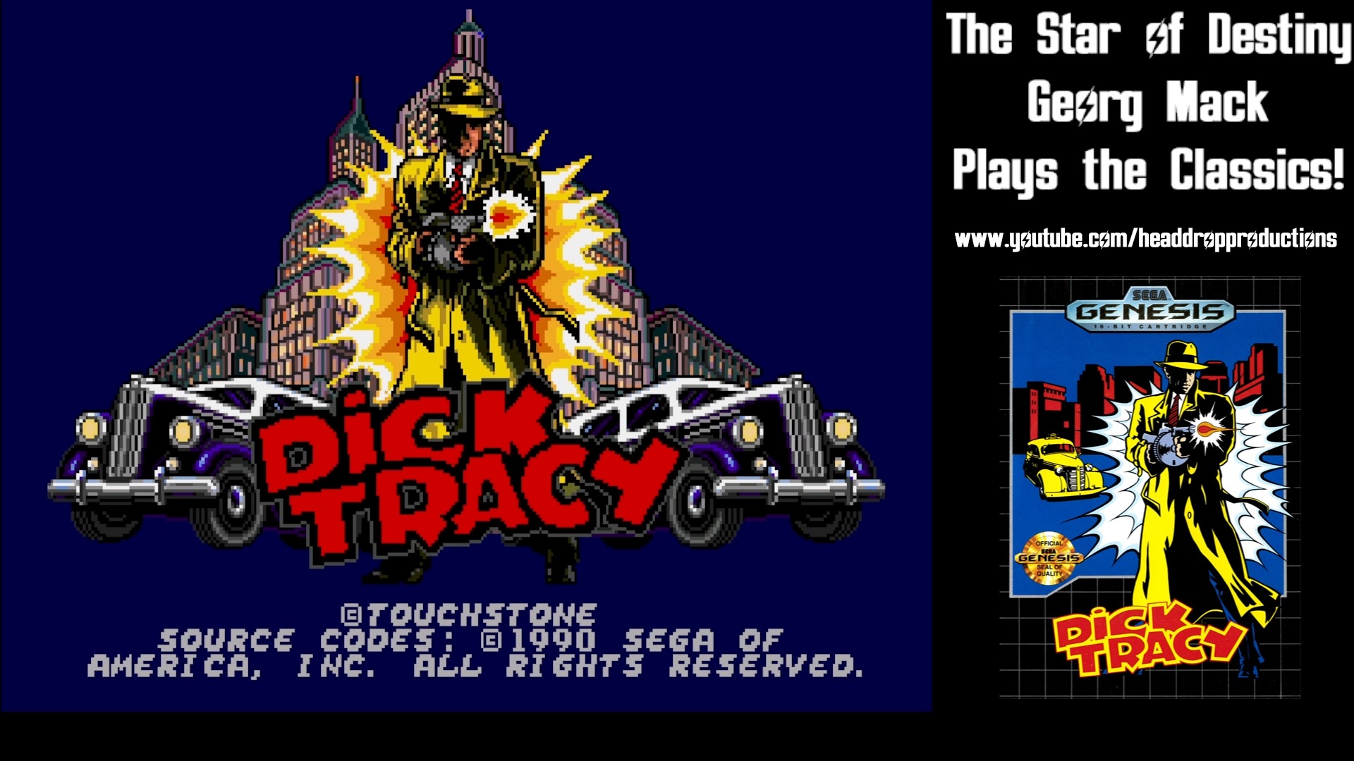 Dick Tracy (Sega) Stage 1 #videogames #retrogaming #sega #arcade