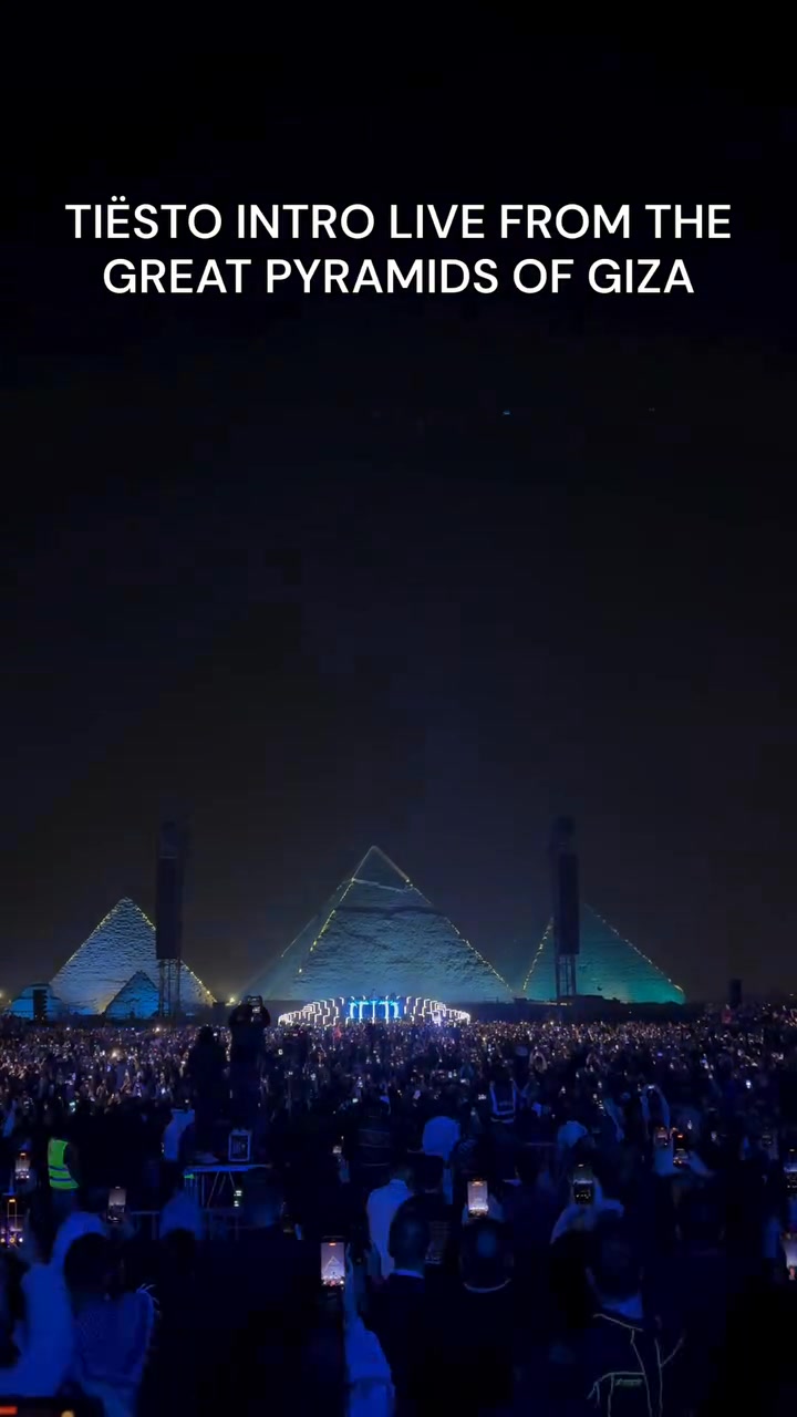 When electronic music meets 7,000 years of history.Tiësto live at the ...