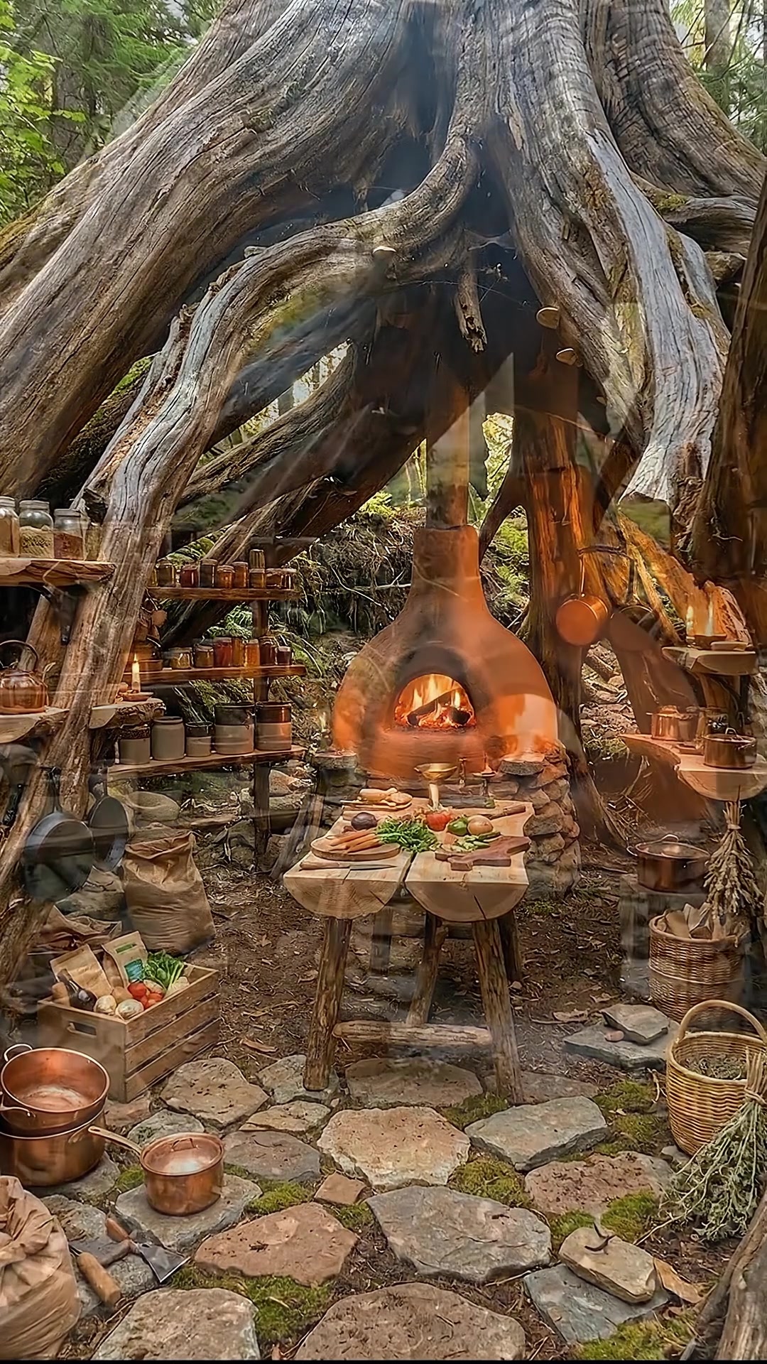 Hollow Tree Root Kitchen Nook | Frammi | Facebook