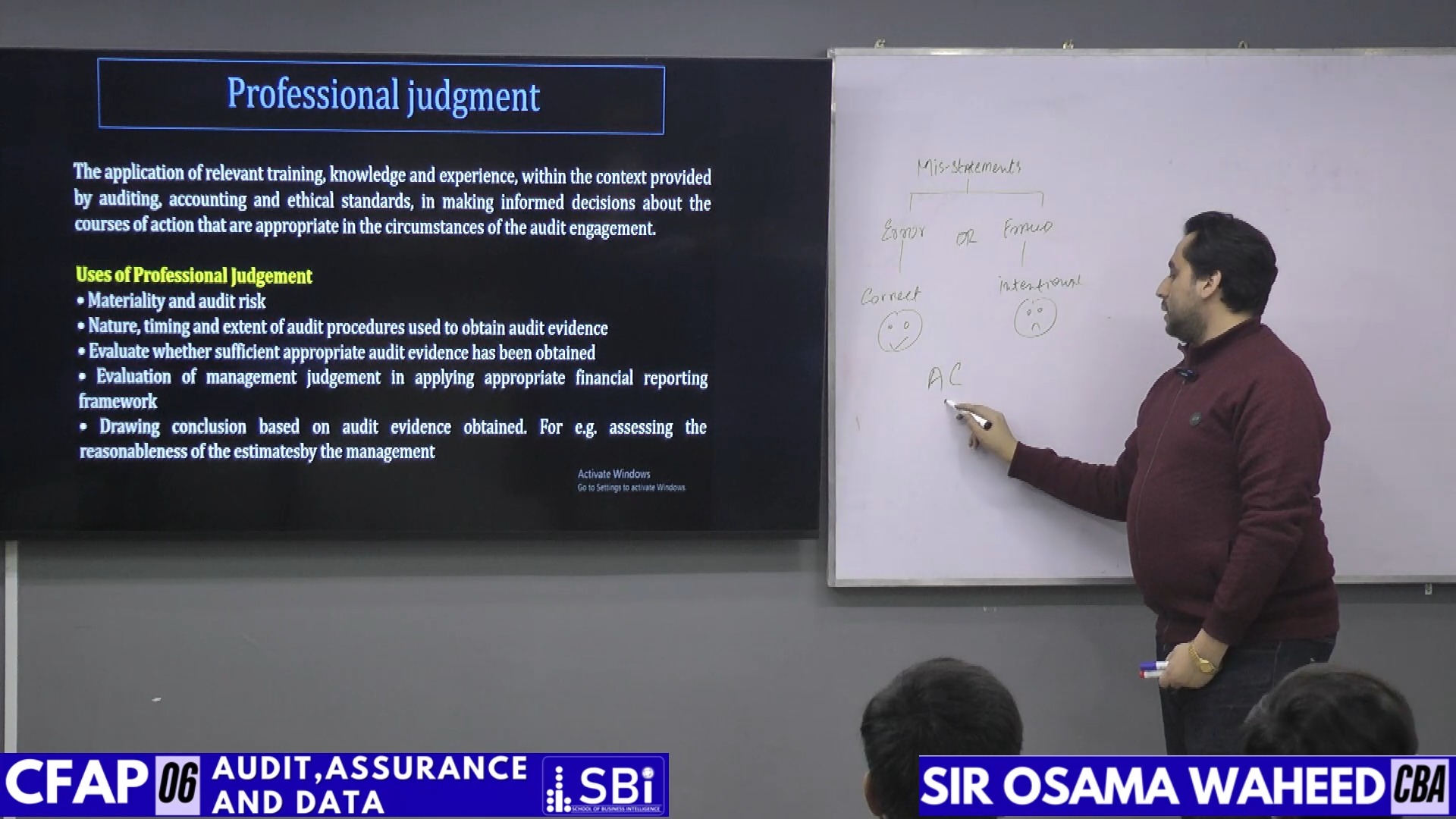 📘 CFAP-6 | Day 2 (Part C) Physical Class by Sir Osama Waheed at SBI Day ...