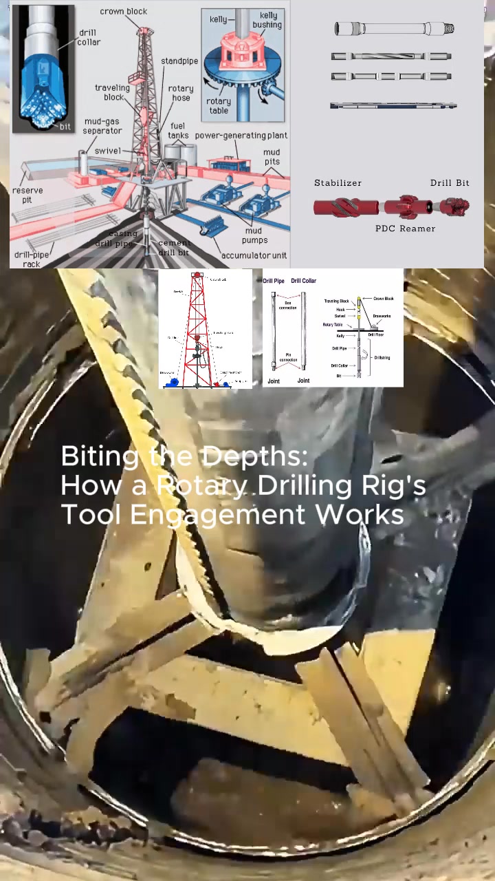 Biting the depths. How a Rotary Drilling Rigs Tool Engagement | Unique ...