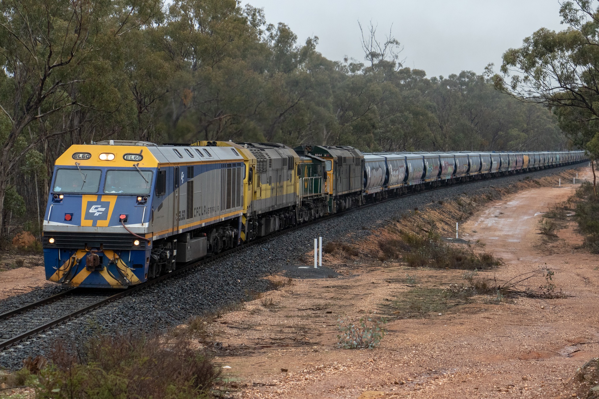 The first visit of one of CFCLA's EL Class locos to the Murray Basin ...