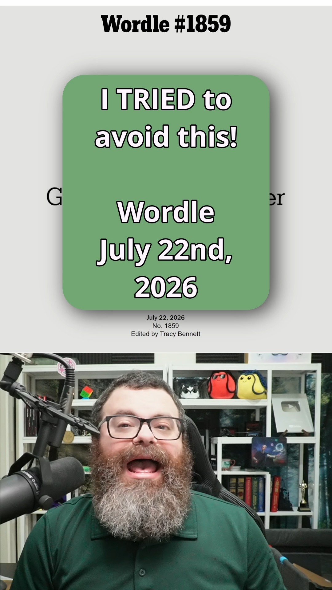Again? Wordle June 21, 2026 1828 #wordle #nytgames #wordletok #rangsk