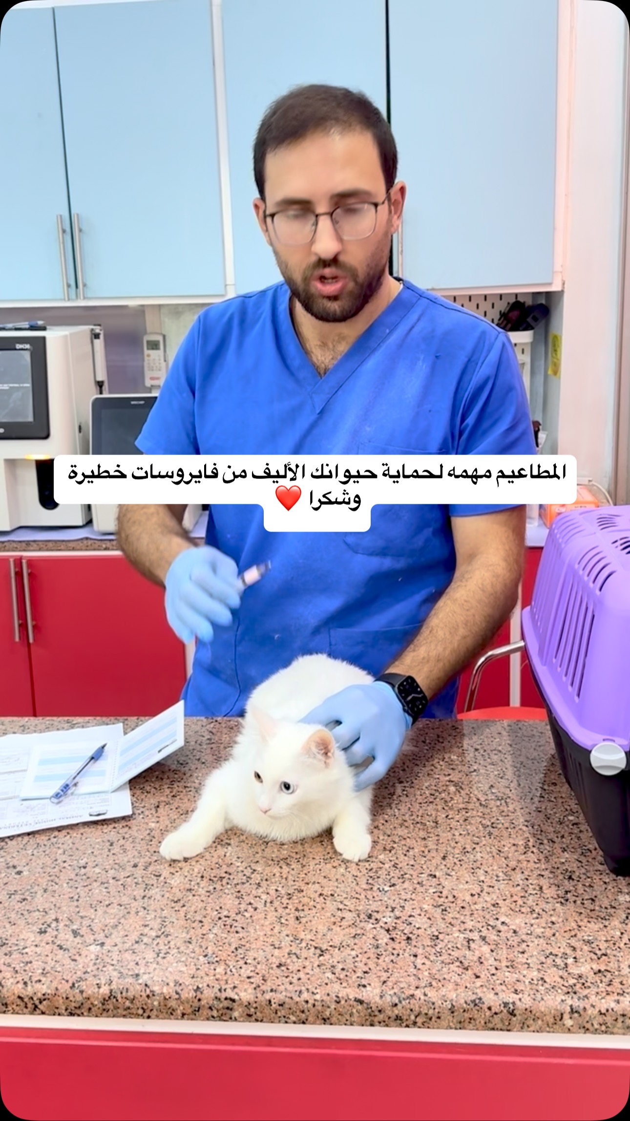 المطاعيم مهمه لحماية حيوانك الأليف من فايروسات خطيرة وشكرا ️ #reels # ...