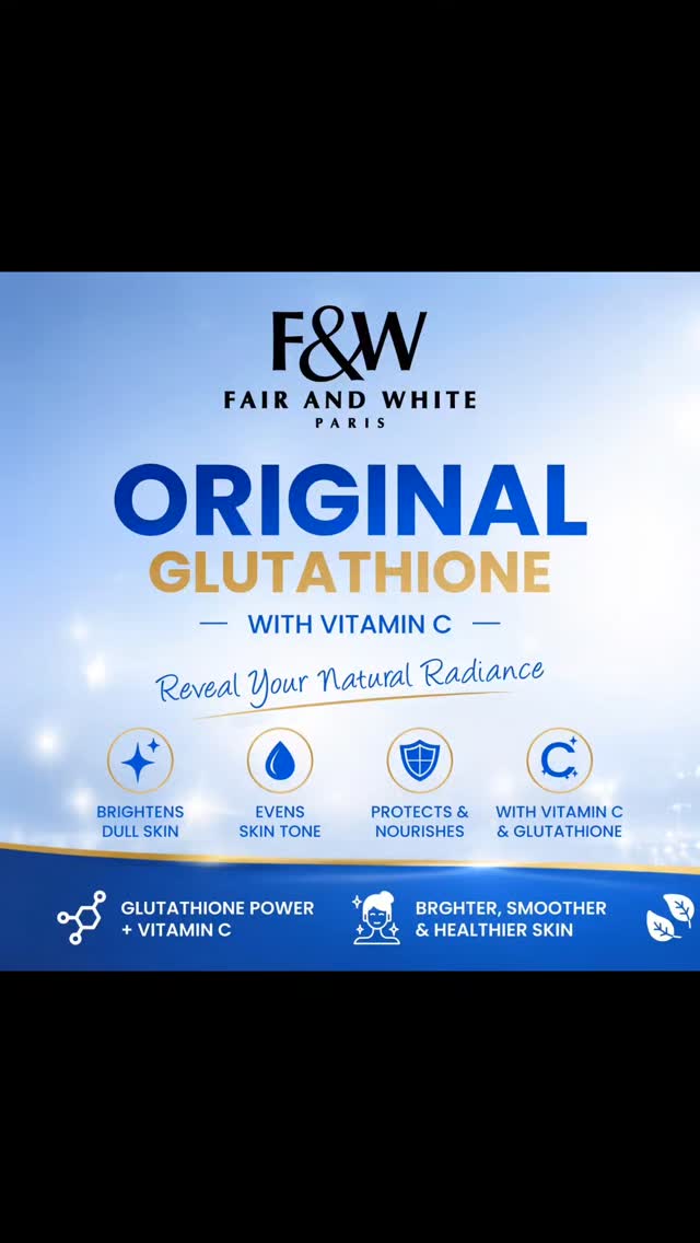 💙✨ The Glow Everyone Knows: Fair & White Original Glutathione + Vitamin C! ✨, When you combine the power of Glutathione with the brightening brilliance of Vitamin C, you aren't just following a 