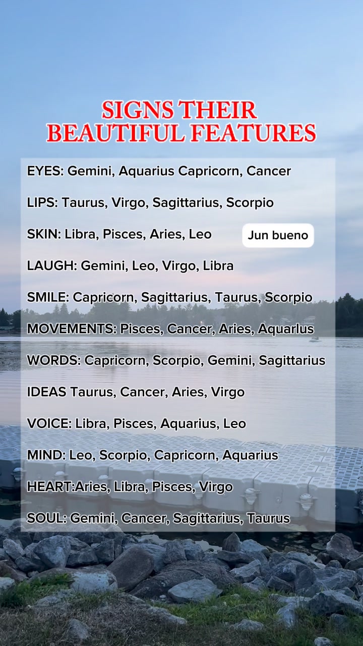 Signs 🪧 &Beautiful Features #zodiac #astrology #features #zodiac | Jun ...