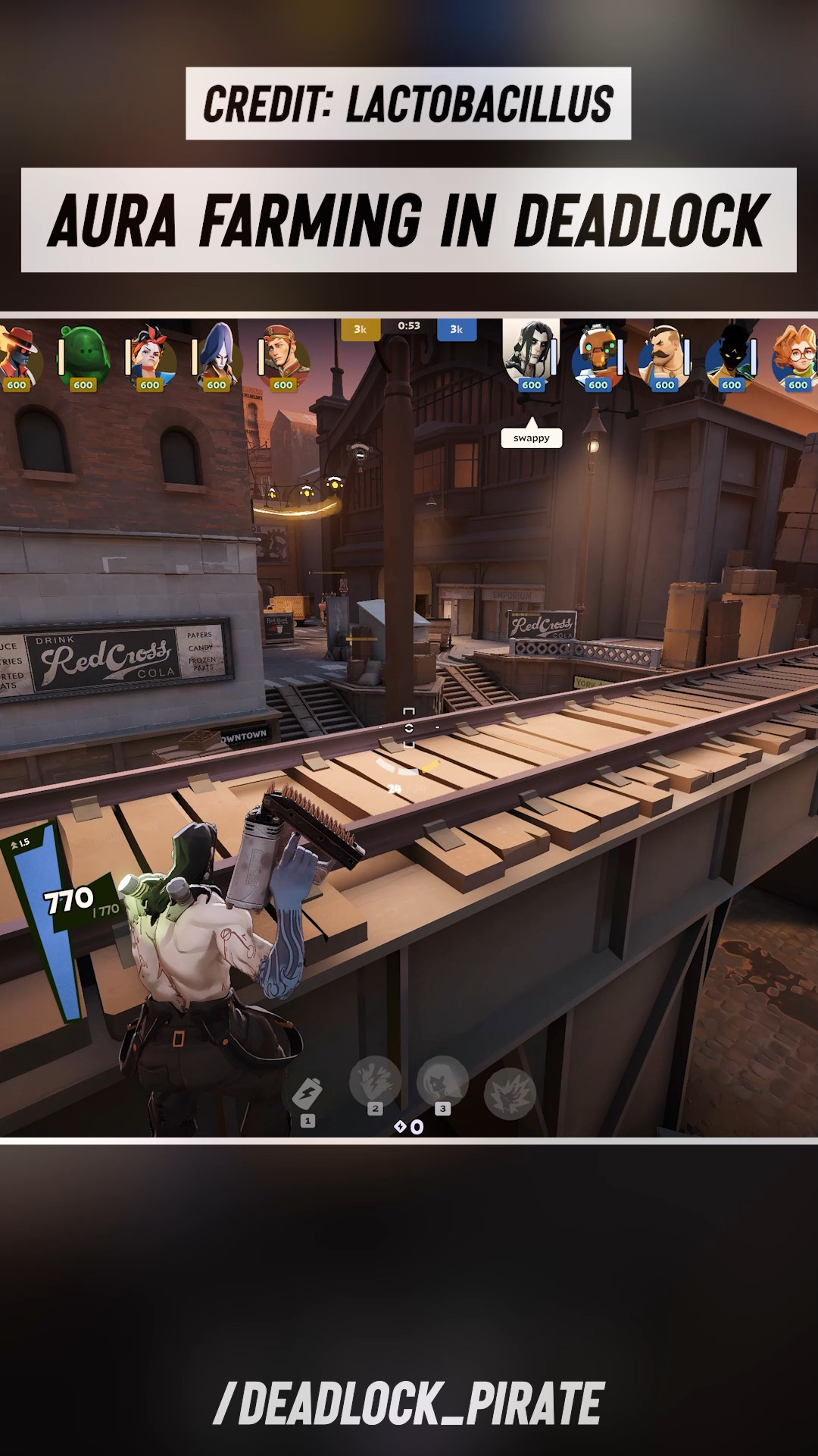 Aura farming in Deadlock be like: 🗿 PUSH PUSH PUSH #deadlock # ...