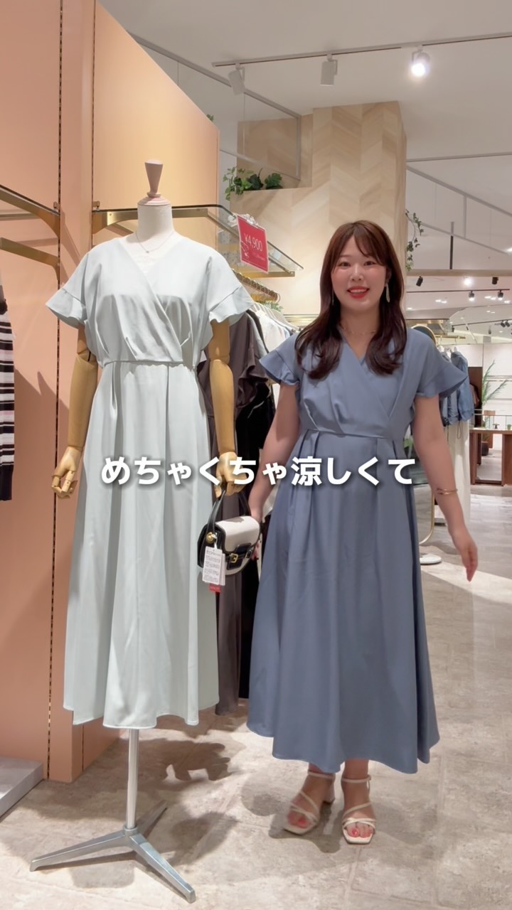 夏の結論シリーズ第二弾 #全方位映えプリーツワンピ サイズ穿き比べ