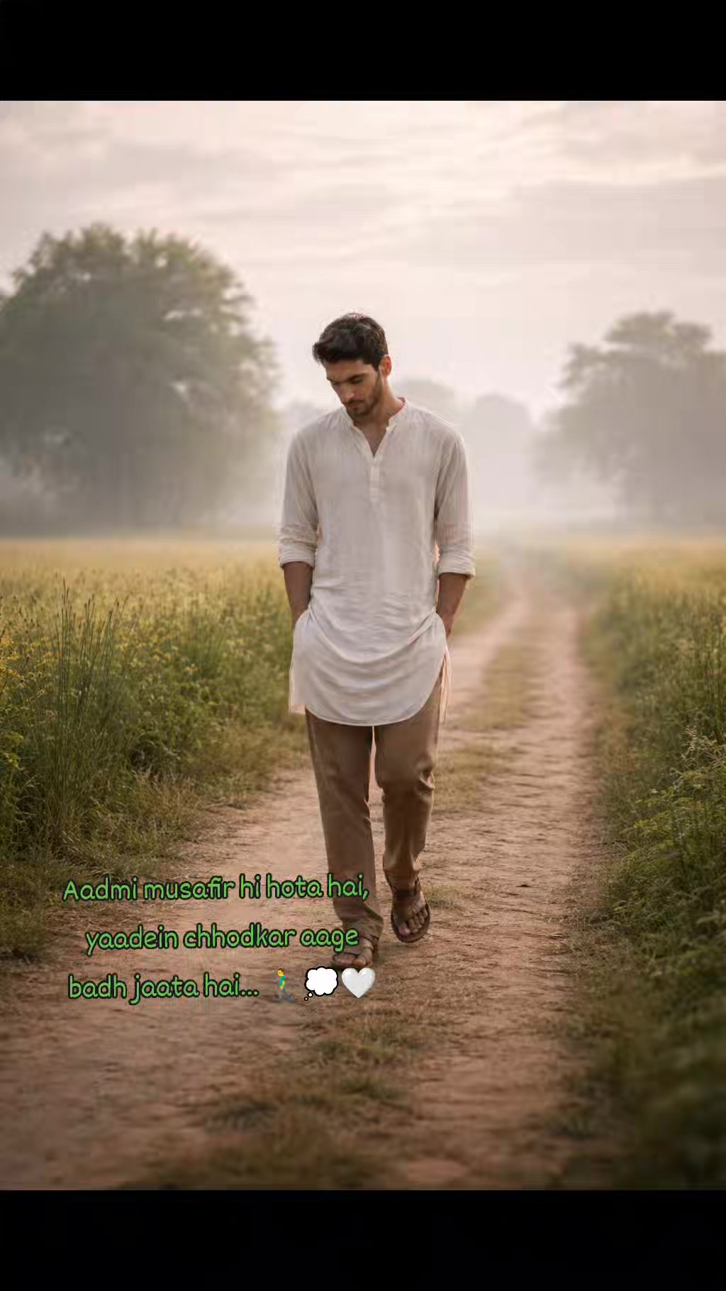 Aadmi bas ek musafir hi to hota hai… kuch pal thaharta hai, phir chal ...