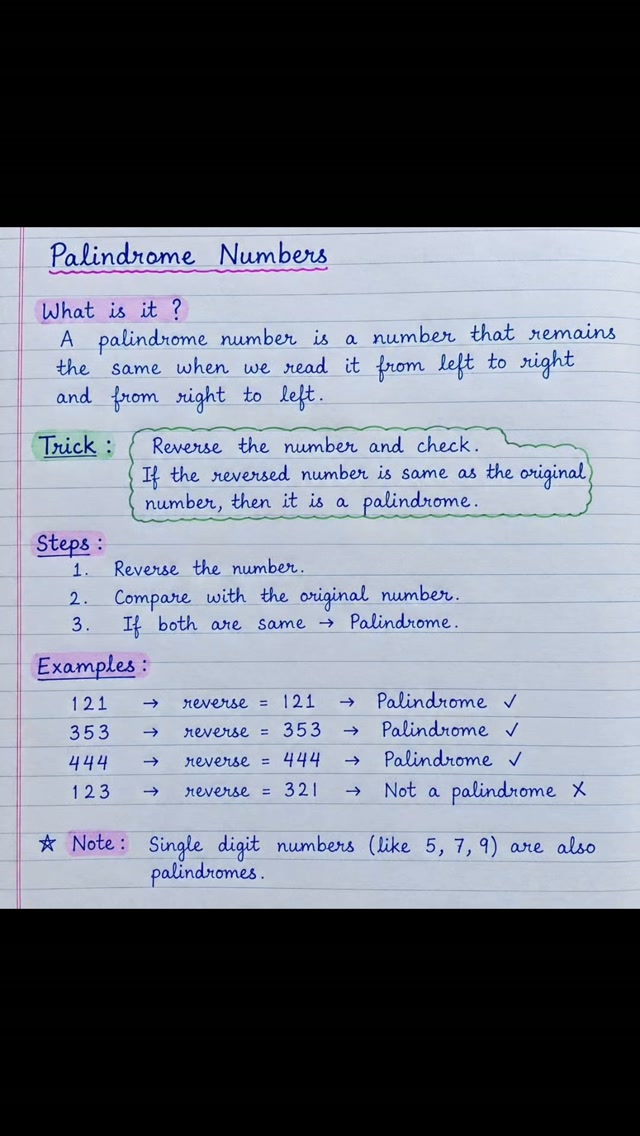 Backwards and forwards, palindromic numbers are the same! Eg