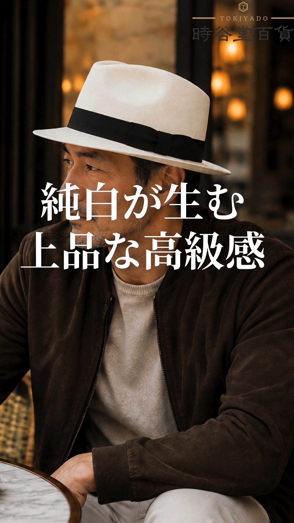 純白が生む、上品な高級感。 今回は、TONAK（トナック）の FEDORA