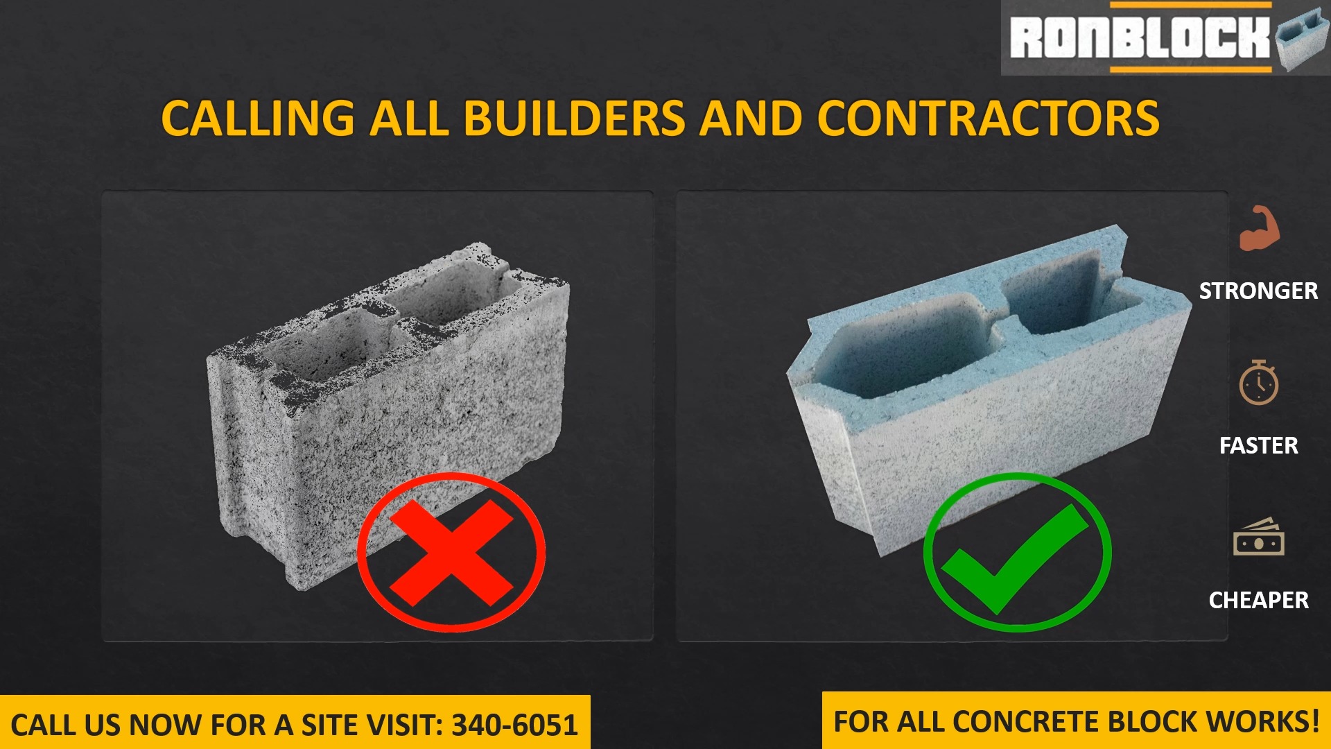 Hello T&T 🇹🇹 Ronblock is better than the regular concrete block for all ...