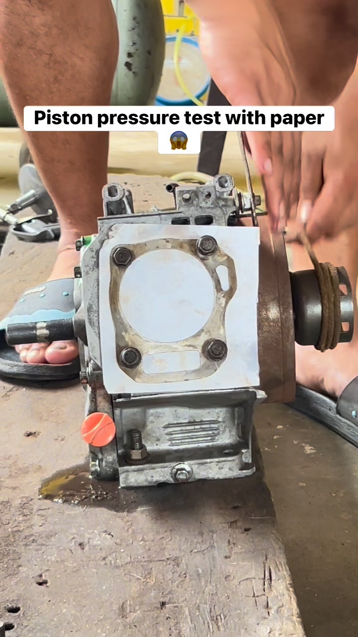 Piston pressure test with bond paper👍💯 #fblifestyle #fbreelsfypシ゚ ...