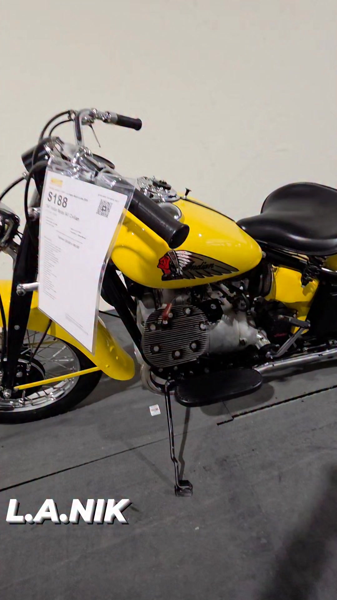 Although this Indian motorcycle is rare, its failure to sell at