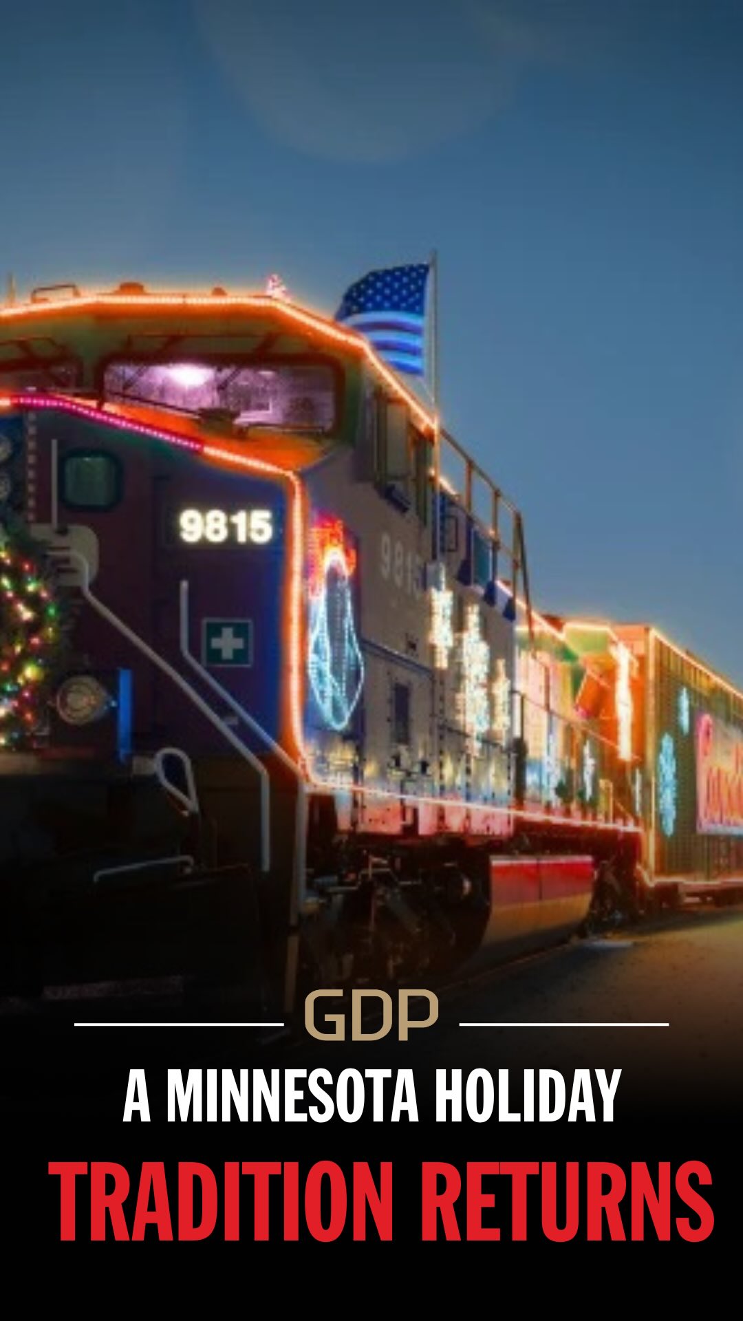 A thousand-foot-long train covered in Christmas lights is coming to the ...