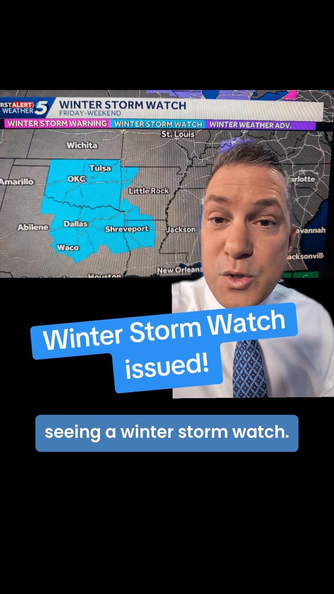 A winter storm watch has been issued for Oklahoma as an Arctic blast ...