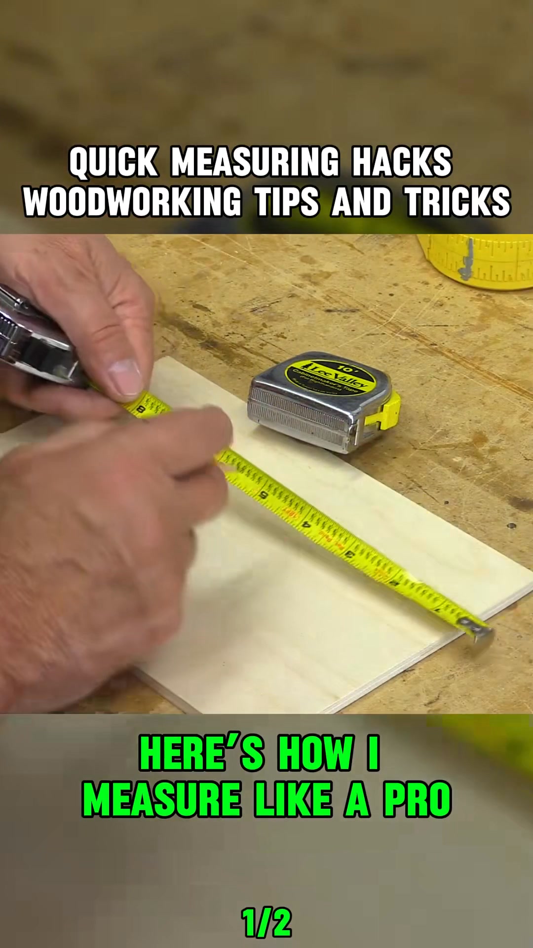 5 Quick Measuring Hacks - Woodworking Tips and Tricks #diytips # ...