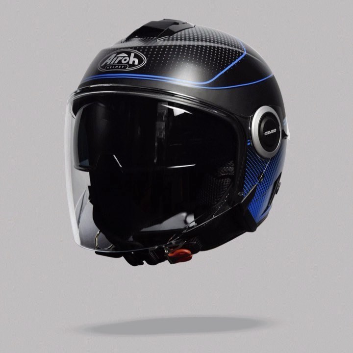 airoh helios helmet Color Open Face Motorcycle & Visor  Ghostbikes It includes Sun Screen Visor Helios is able to perfectly