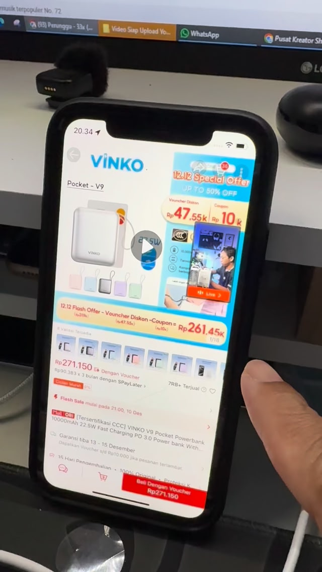 Pop up live g muncul meski g ada yg live #shopeeaffiliate # ...