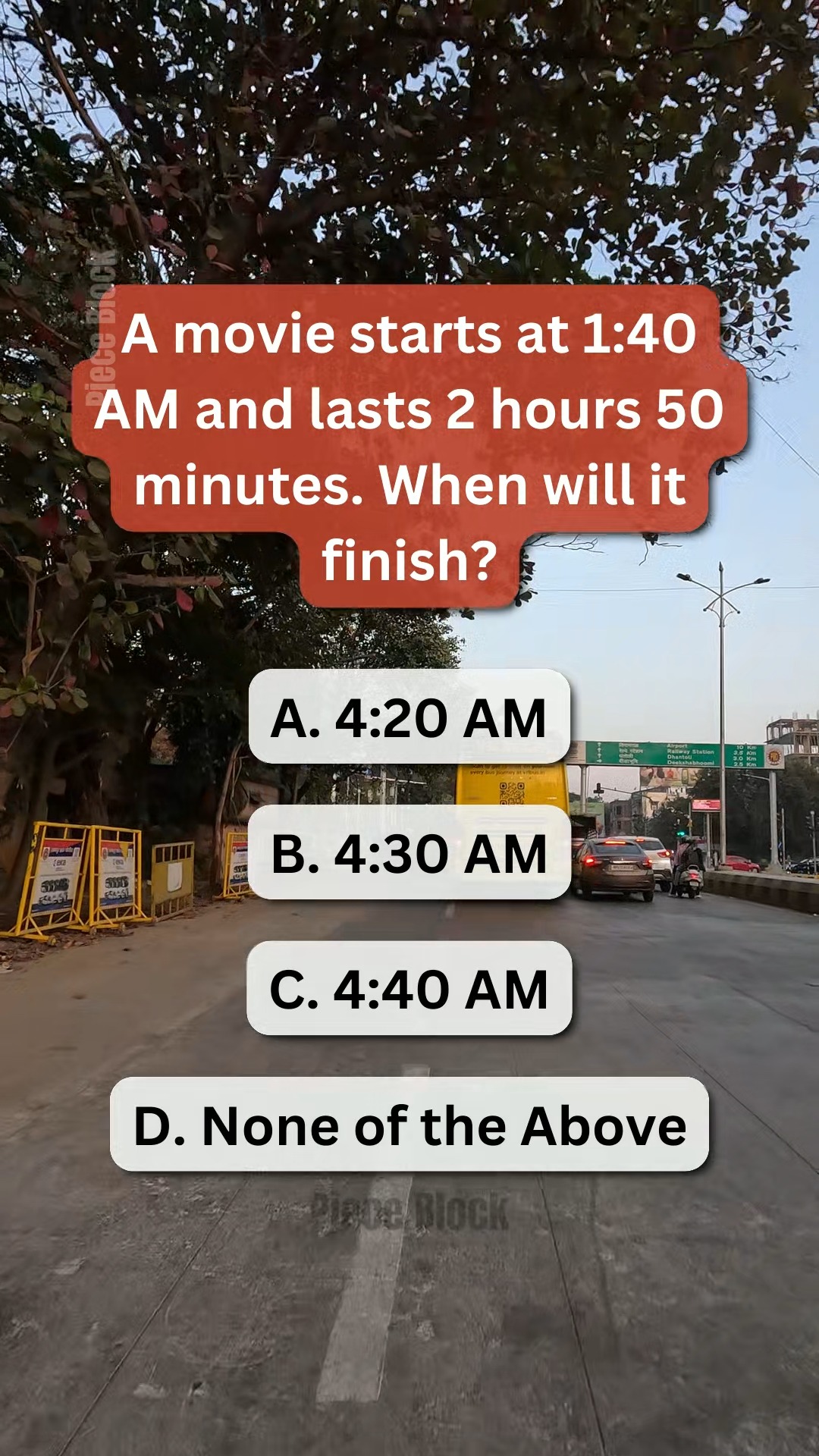 What time does a movie ending 2 hours 50 minutes after a 1:40 AM start ...
