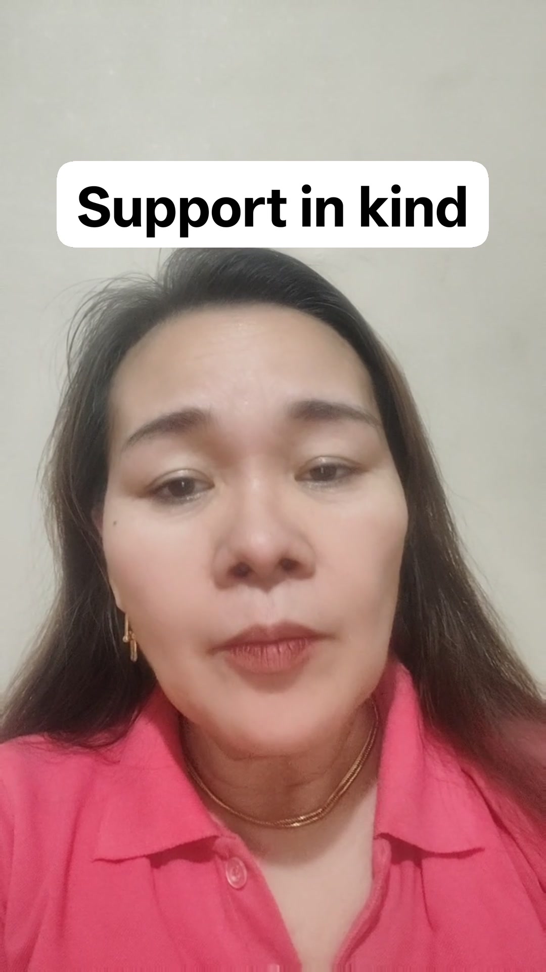 Voluntary support in kind can be credited as support only if it is ...
