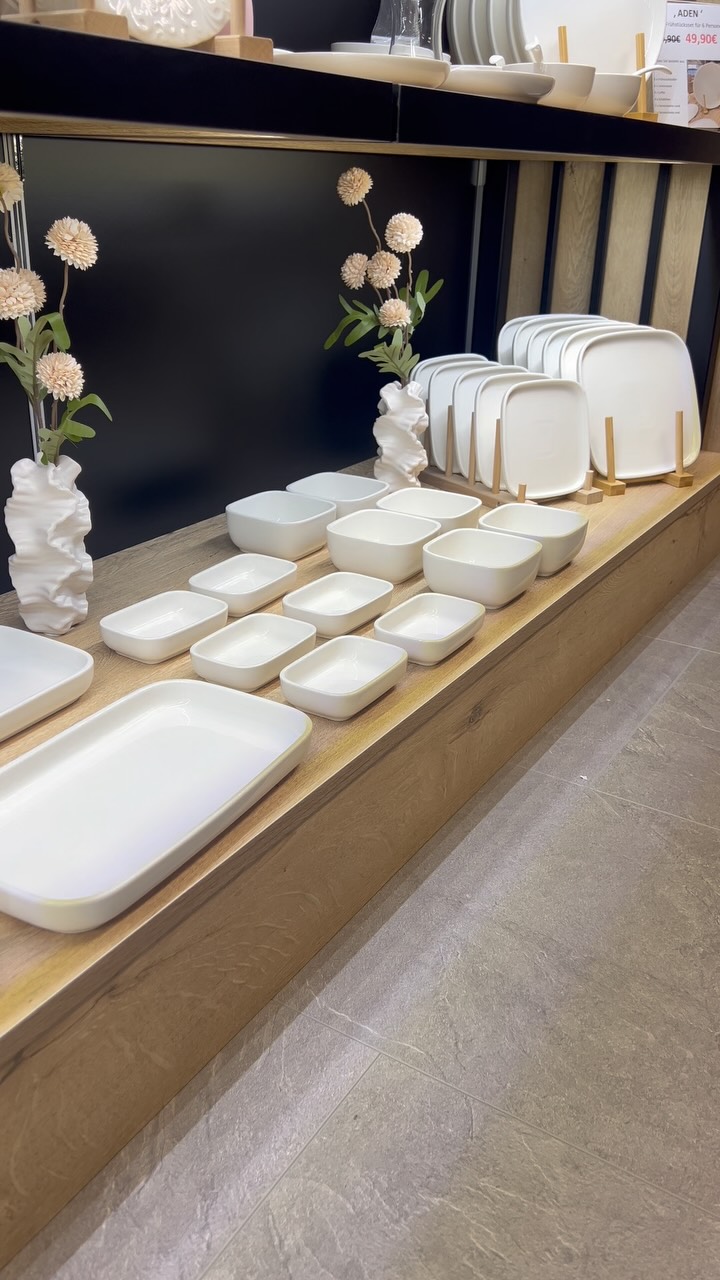 🌸‘Pure Royal’ 32 tlg. Frühstücksset für 6 Personen (ArtikelNr. 4756), #frühstücksservice #frühstück , Dieses Set beinhaltet:, 6 x Servierteller quadratisch 20x20cm, 6 x Servierteller quadratisch