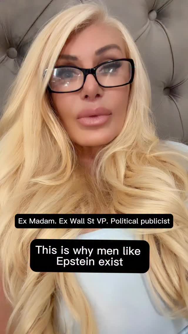 Ex madam. Ex Wall St VP. Political Publicist . 3 male dominated ...