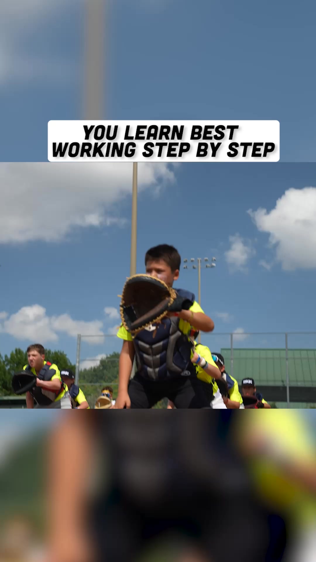 One thing I've learned when coaching catchers is this: It doesn't ...