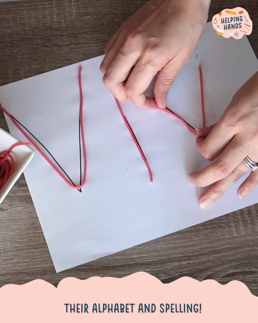 Helping Hands - Pasta Letters | The alphabet just got way more fun! Use ...
